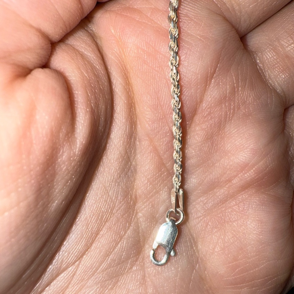 sterling silver twist bracelet - Picture 6 of 6